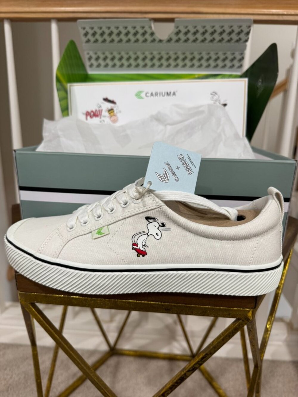 Cariuma OCA Low x Peanuts Snoopy Skate Sneaker Low Top Unisex (M 9, W 10.5)